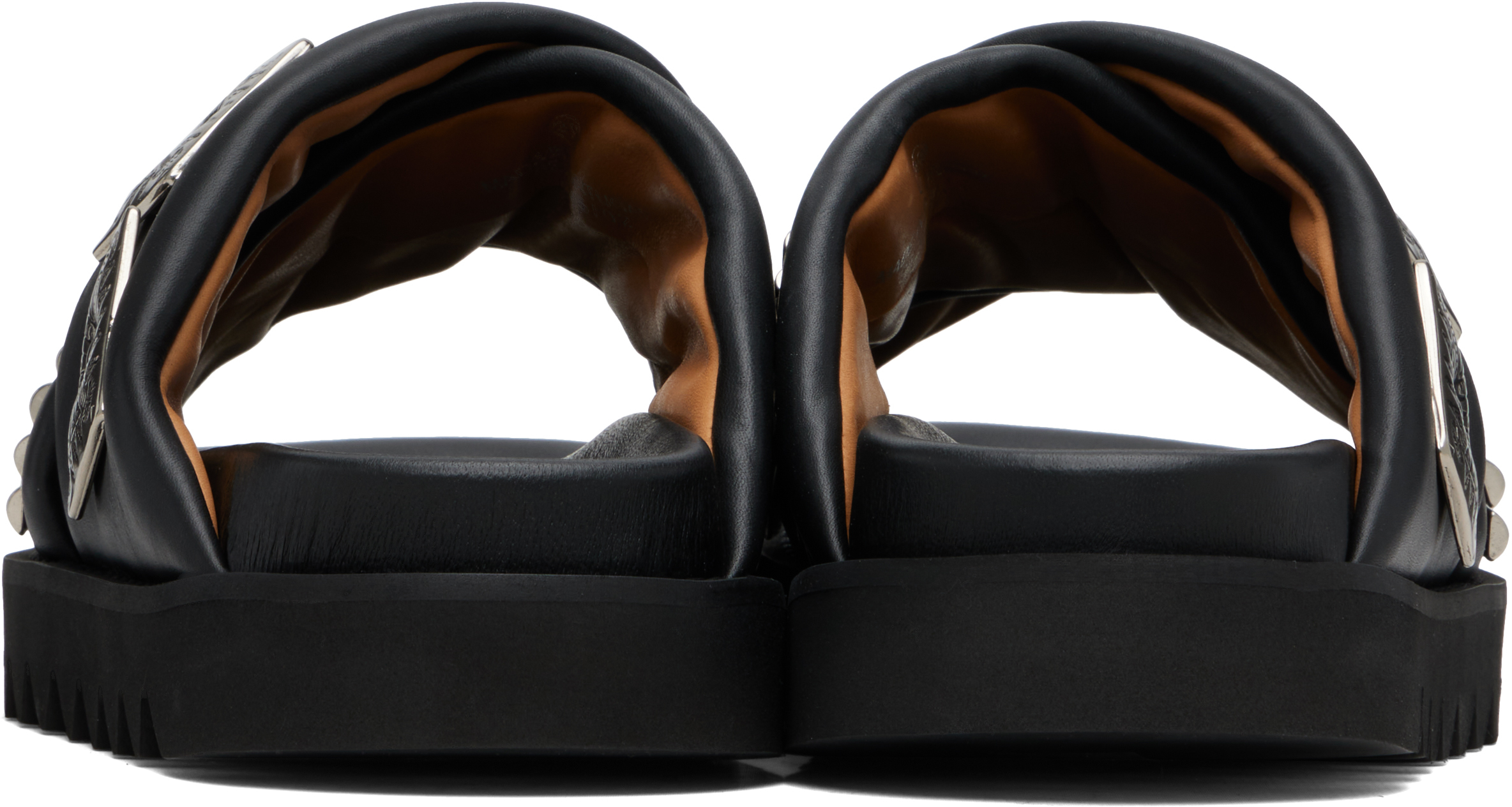 Toga Virilis - SSENSE Exclusive Black Leather Sandals