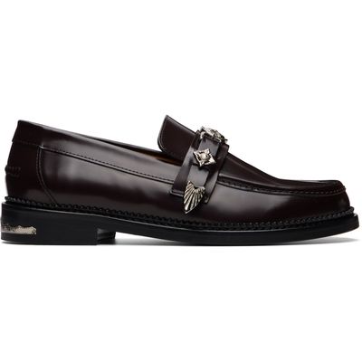 Toga Virilis Toga Virilis SSENSE Exclusive Burgundy Polido Loafers