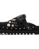 Toga Virilis Toga Virilis SSENSE Exclusive Navy & Black Eyelet Metal Sabot Slip-on Loafers - 3