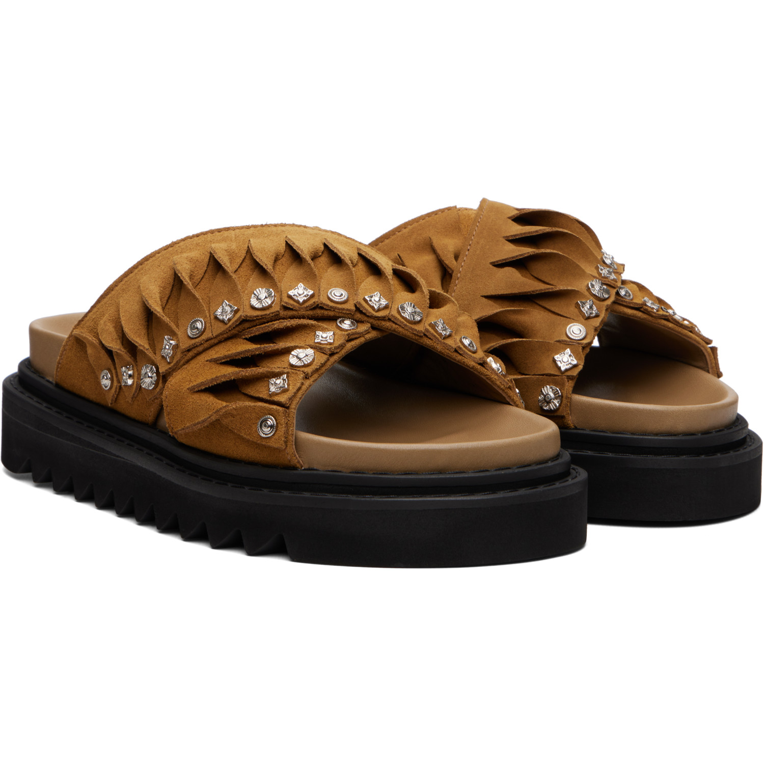 Toga Virilis - Tan Suede Sandals