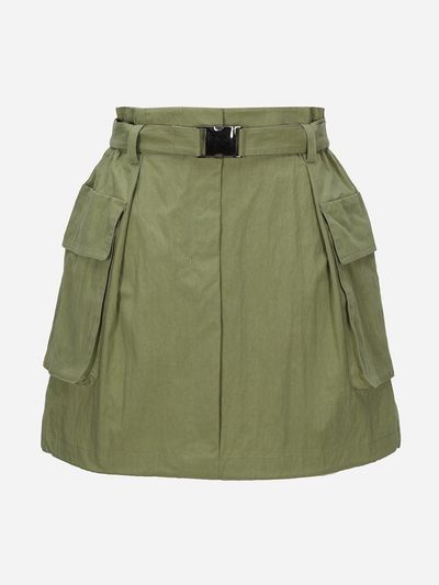 toinq A Line Cargo Mini Skirt