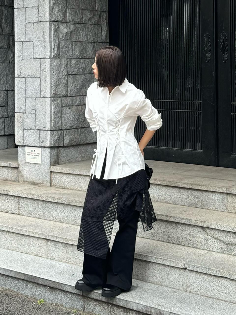 toinq Cotton Spandex Boot-Cut Stretch Pants (T249MPT904W)