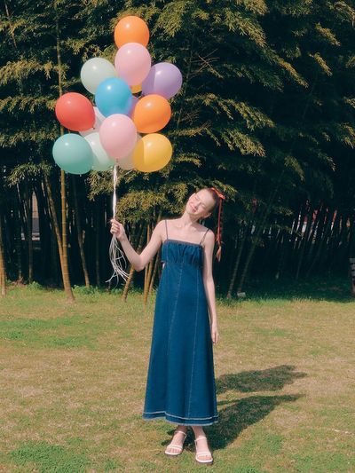 toinq Denim Maxi Dress