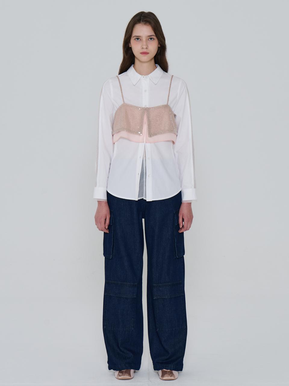 toinq Layered Bustier Sequin Top (T249MSL901W)