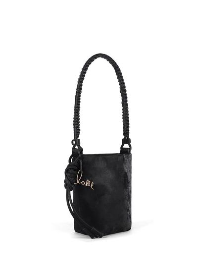 TOITT Silk-like Water-resistant Bucket Bag [Black]