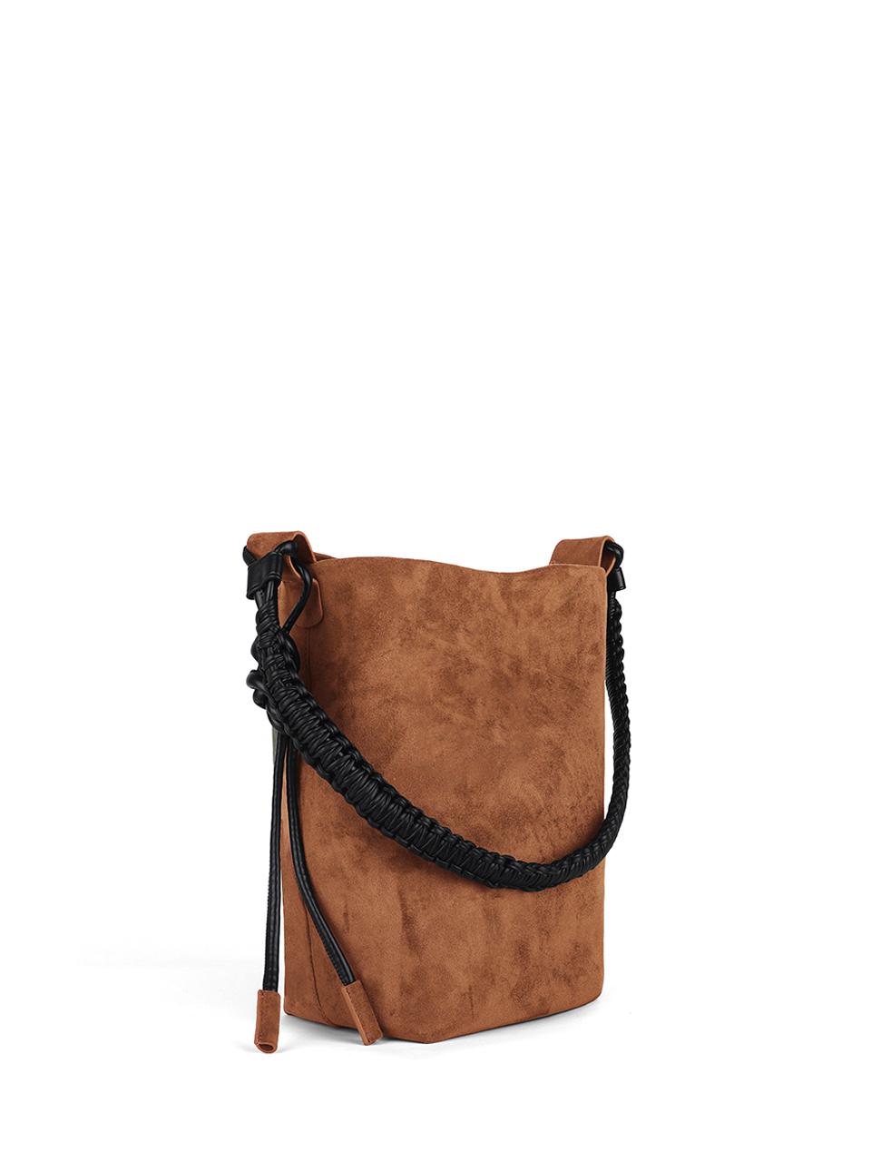 TOITT Suede Macrame Knot Bucket Bag [3Color] (M)