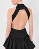 Tolu Coker Tolu Coker High Neck Backless Mini Dress Black - 3