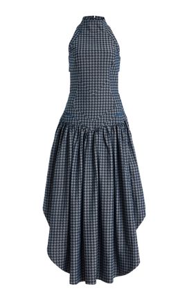 Tolu Coker Tolu Coker OpenBack Cotton Maxi Dress Navy L