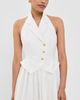 Tolu Coker Tolu Coker Pleated Waistcoat Mini Dress White - 2