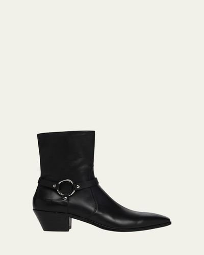 TOM FORD 45mm Clint Leather Ankle Boots