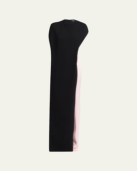 TOM FORD Backless Cape Straight-Leg Jumpsuit