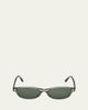 TOM FORD Chloe 57mm Oval Acetate Sunglasses - 1