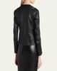 TOM FORD Collarless Leather Moto Jacket - 3