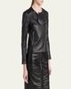 TOM FORD Collarless Leather Moto Jacket - 4