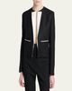 TOM FORD Contrast Silk-Lapel Open Jacket - 4