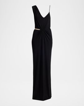 TOM FORD Crepe Jersey Asymmetric Evening Gown