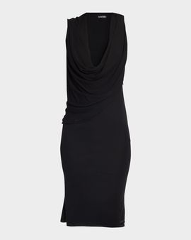 TOM FORD Crepe Jersey Cowl-Neck Dress