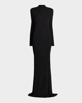 TOM FORD Crepe Jersey Cut-Out Back Gown