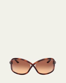 TOM FORD Cut-Out Acetate Butterfly Sunglasses