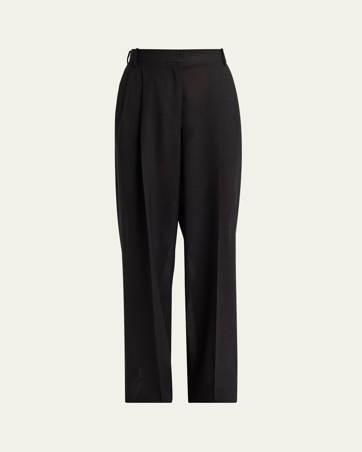 TOM FORD - Double-Pleated Wool Straight-Leg Trousers