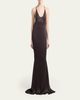 TOM FORD Draped Backless Satin Gown - 2