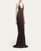 TOM FORD Draped Backless Satin Gown - 4