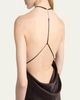 TOM FORD Draped Backless Satin Gown - 5