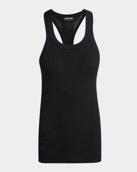 TOM FORD Fine Merino Rib Racerback Tank Top