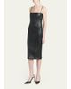 TOM FORD Fluted Leather Sleeveless Midi Dress - 4