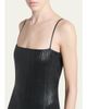 TOM FORD Fluted Leather Sleeveless Midi Dress - 5