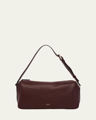 TOM FORD Grained Leather Shoulder Bag