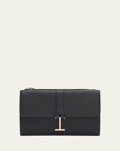 TOM FORD Kara Mini Leather Hanging T Crossbody Bag