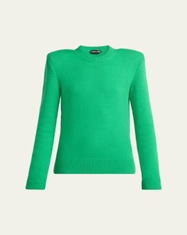 TOM FORD Long-Sleeve Cotton Crewneck Sweater