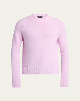 TOM FORD Men's Brushed Cashmere Raglan Crewneck Sweater