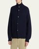 TOM FORD Men's Coarsehair Cashmere Rib-Knit Cardigan - 4