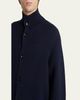 TOM FORD Men's Coarsehair Cashmere Rib-Knit Cardigan - 5