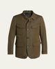 TOM FORD Men's Compact Nylon Flap-Pocket Field Jacket - 1