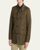 TOM FORD Men's Compact Nylon Flap-Pocket Field Jacket - 4