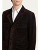 TOM FORD Men's Cotton Velvet Pipe-Trim Patch Pocket Blazer - 5