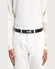 TOM FORD Men's Croc-Effect Leather T-Buckle Belt - 2