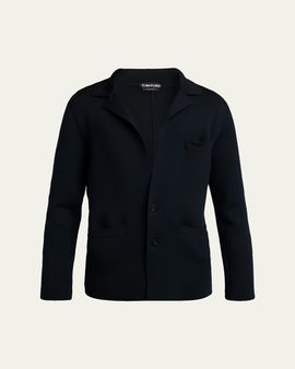 TOM FORD Men's Double-Face Wool Sweater Jacket