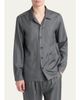 TOM FORD Men's Dyed Yarn Silk Melange Light Shirt - 4