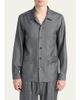 TOM FORD Men's Dyed Yarn Silk Melange Light Shirt - 5