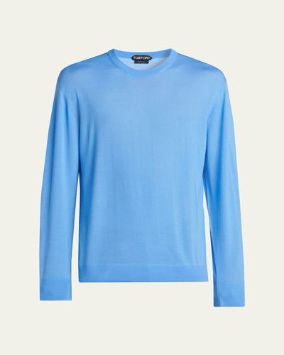 TOM FORD Men's Fine Merino Wool Crewneck Sweater