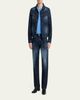 TOM FORD Men's Fine Merino Wool Crewneck Sweater - 2