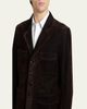 TOM FORD Men's Flocked Cotton Blend Patch Pocket Blazer - 5