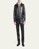 TOM FORD Men's Full-Zip Grained Leather Jacket - 2