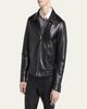 TOM FORD Men's Full-Zip Grained Leather Jacket - 4