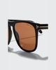 TOM FORD Men's Gerard-02 Square T-Logo Sunglasses - 5