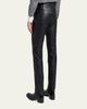 TOM FORD Men's Grained Leather Straight Leg Five-Pocket Pants - 3